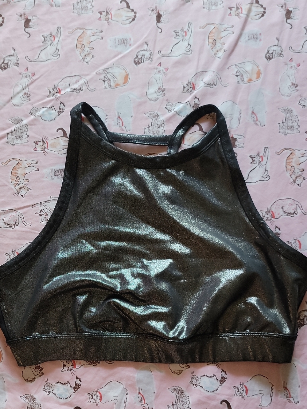 JoyLab XXL Sports Bra Metallic Silver And Mesh